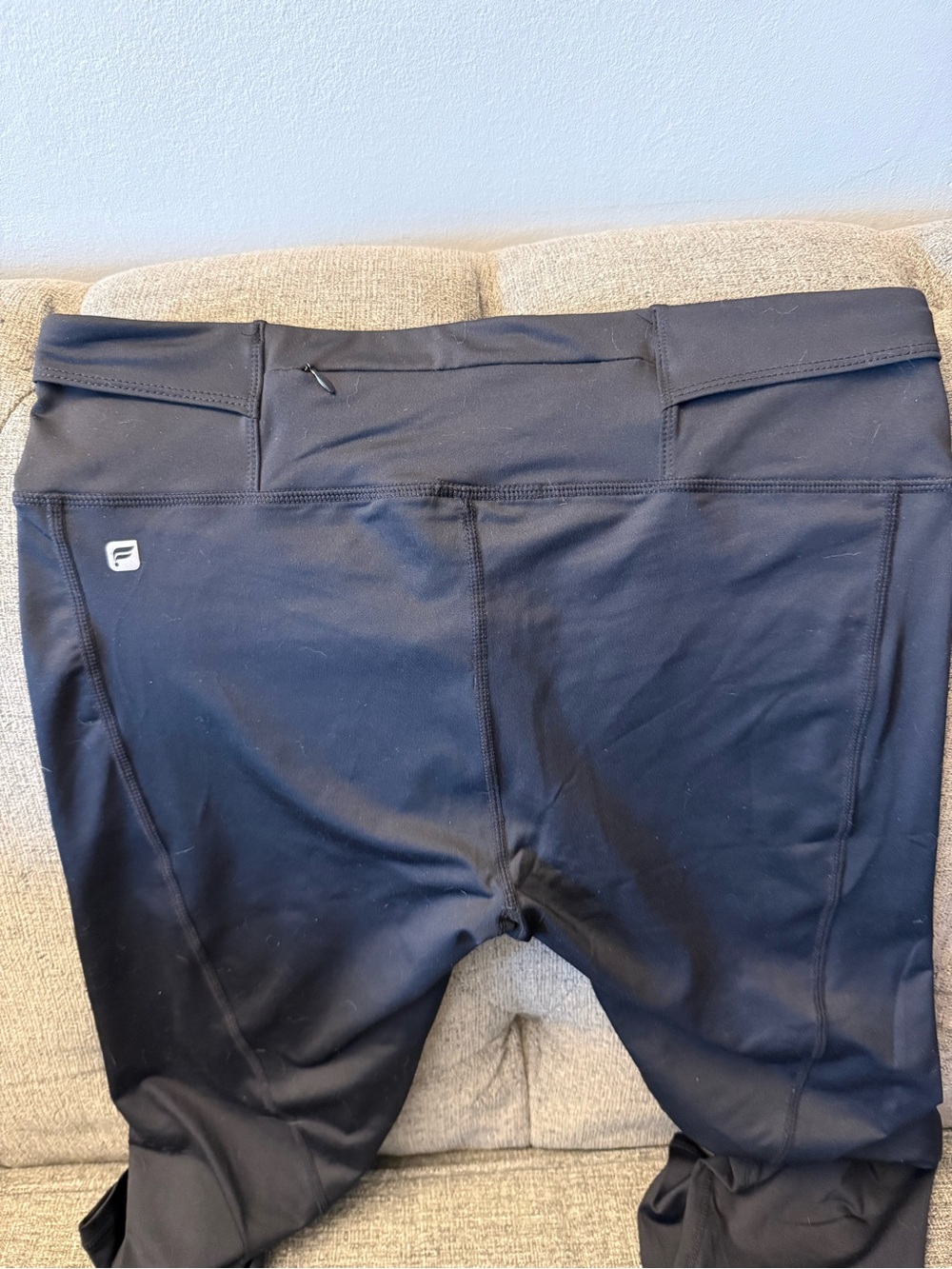 Fabletics Black Athletic  leggings with Logo